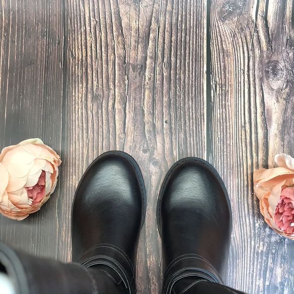 GBG Black Leather Boots - Picture 4 of 8